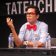 Sanrio Creative Director Bobby Saygan adds some cute to his day/Gillian G. Gaar